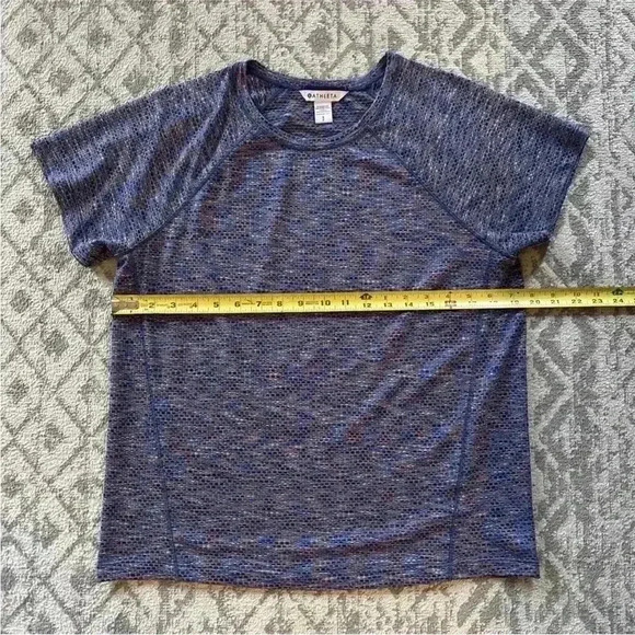 Athleta Womens Multicolor Ultimate Train Mesh Tee Size Small Top - Picture 8 of 10